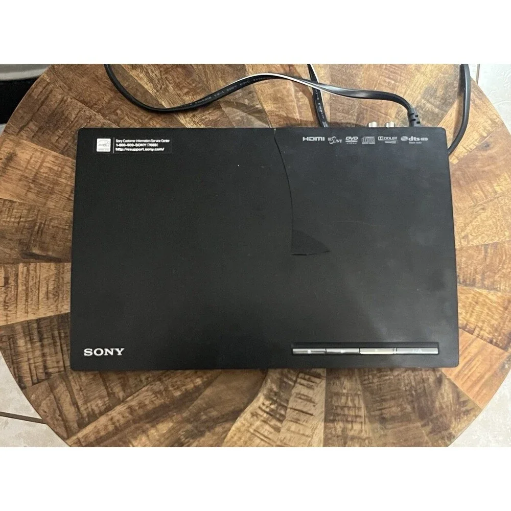 Sony BDP-S185 Blu-ray Disc DVD Player Full HD HDMI Black WORKING Cosmetic Crack